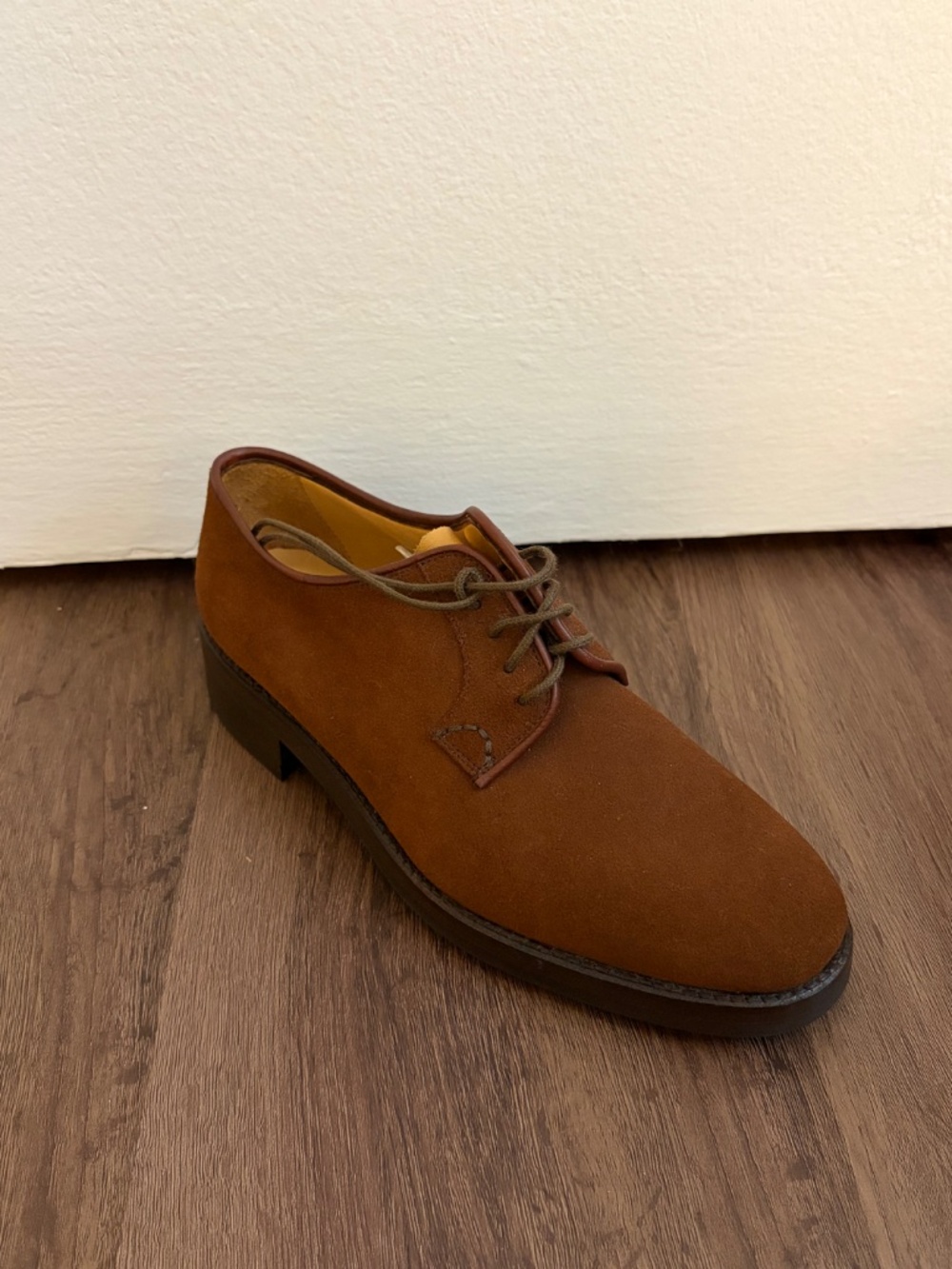 Giorgio Armani Brown Suede Derby Oxford shoes Women's US 6 / EU 36.5 - Picture 13 of 14